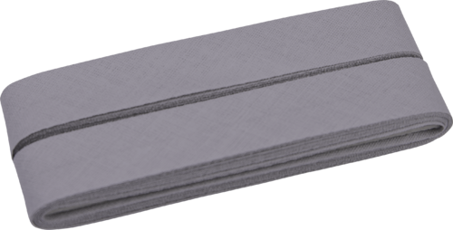 Baumwoll Schrägband grau